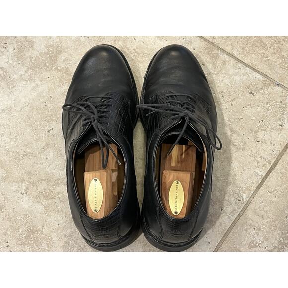 Callaway Tour Classic Golf Shoes Black Leather Dress Spiked 9.5 M501-02 RARE EUC main image 7
